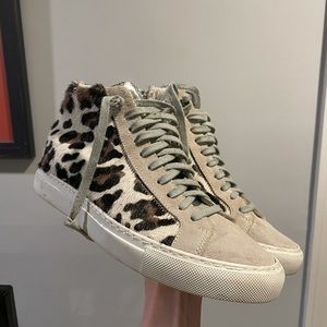 P448 Leopard Calf Hair Sneakers